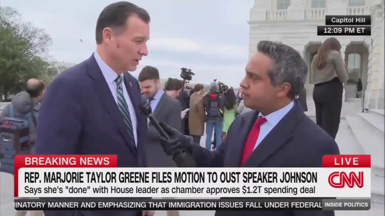 HOUSE DEMS: WE WON'T VOTE TO VACATE SPEAKER JOHNSON