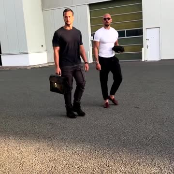 Andrew And Tristan Tate Going To Their Private Jet