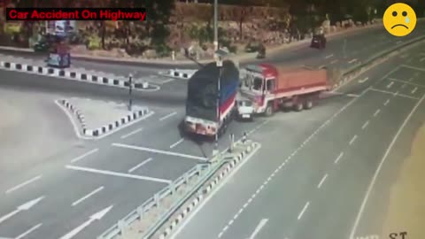 CCTV Footage Of Car Accident On Nizamabad Hyderabad National Highway