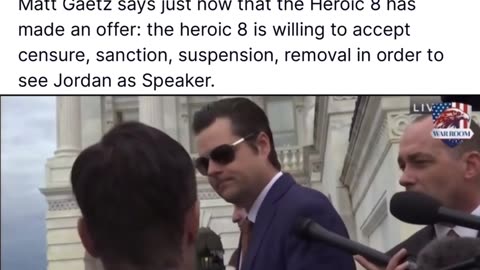Matt Gaetz Has An Offer In Exchange For Putting Jim Jordan In