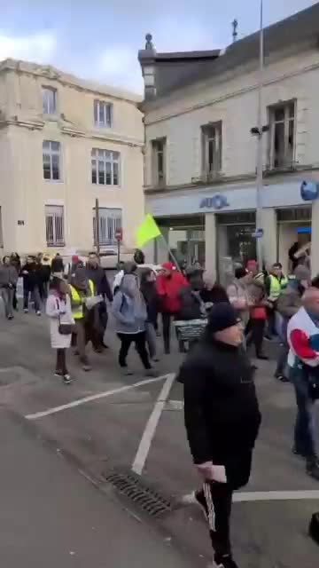 La Roche-sur-Yon, France vaccine passport protest Nov. 27, 2021