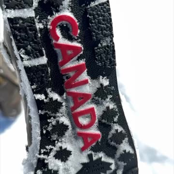 Spring Snow Walk in Canada in Made in Canada boots