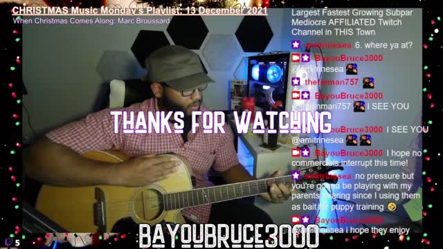 When Christmas Comes Along - Marc Broussard (BayouBruce3000 cover)