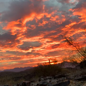 Time lapse of the Sunset in Phoenix, Arizona.