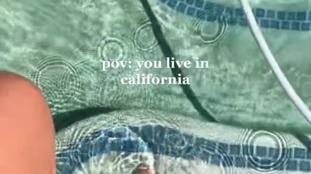 pov: you live in california