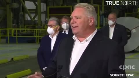 Ontario Premier projects his mandate crimes against the people on protesters!