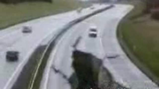 scary highway sinkhole