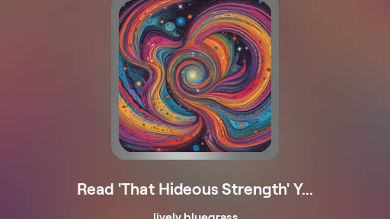 "Read 'That Hideous Strength' You Dummy" version 1