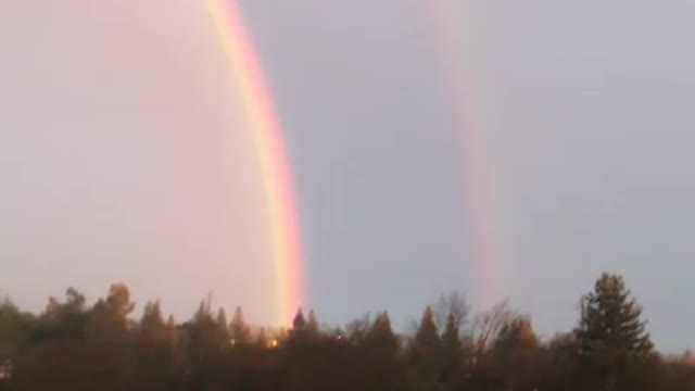 AMAZING Double Rainbow today!