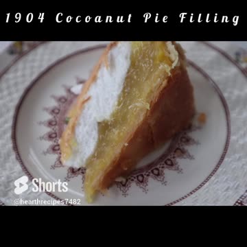 1904 Cocoanut Pie Filling