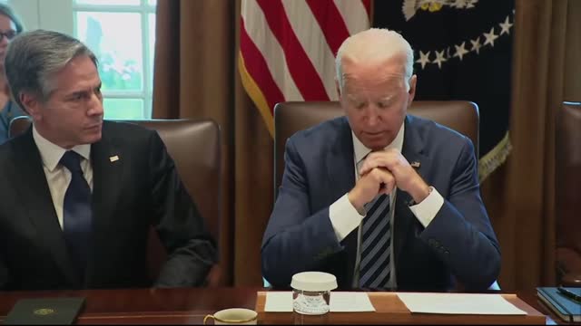 Biden holds Cabinet meeting to mark six months in office