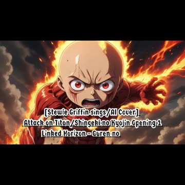 [Stewie Griffin AI Cover] Attack on Titan/Shingeki no Kyojin S1 OP Linked Horizon - Guren no Yumiya
