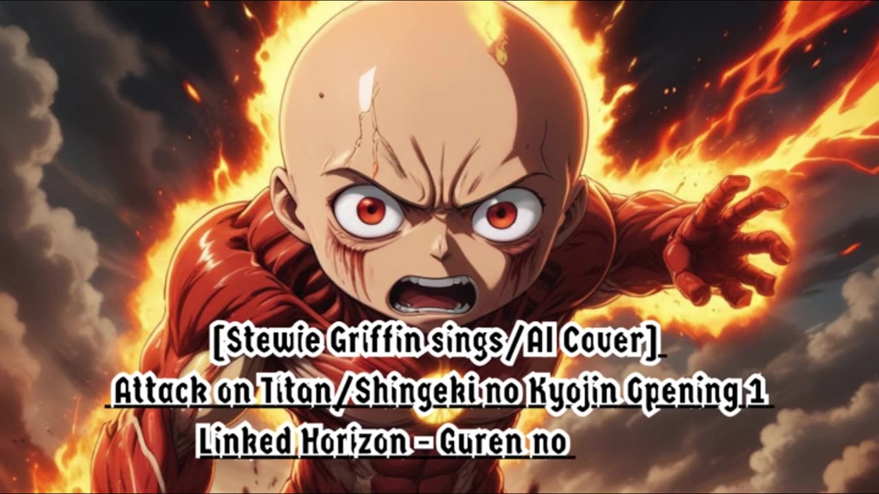 [Stewie Griffin AI Cover] Attack on Titan/Shingeki no Kyojin S1 OP Linked Horizon - Guren no Yumiya