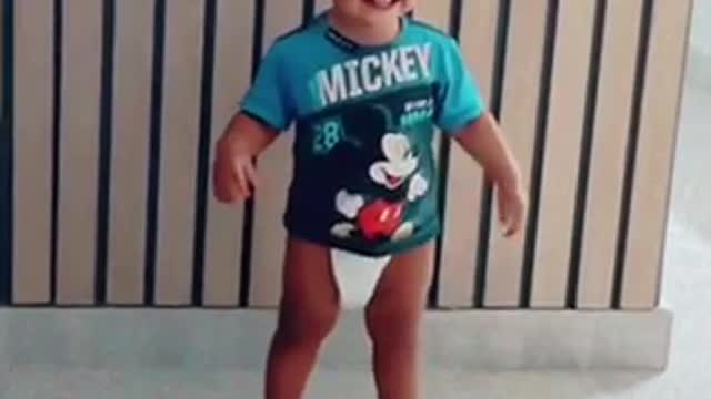 Laughing baby