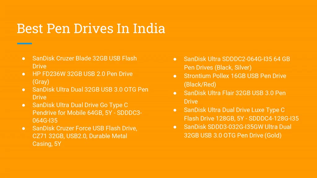 Best Pen Drives In India