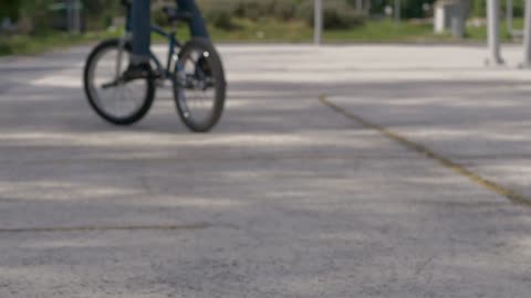 Biker doing tricks