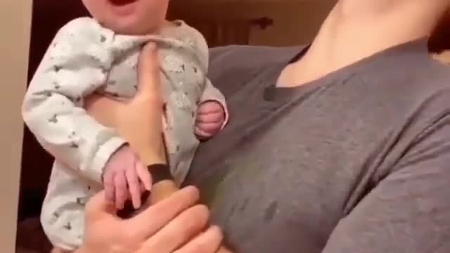 Baby sing like a mom🤣😍😍watch till end