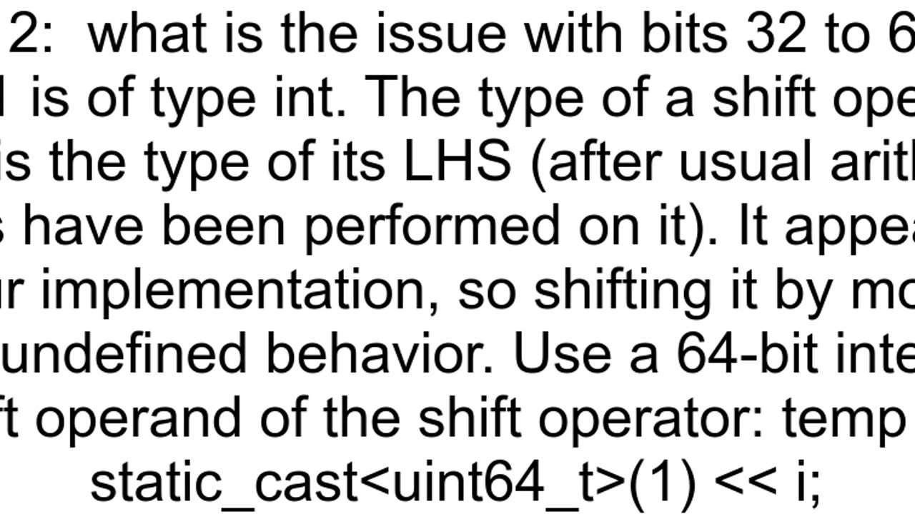 Bitwise Bitshift operations on 64bit integers in C