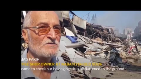 Israeli airstrikes on Lebanon destroy old souk in Nabatiyeh