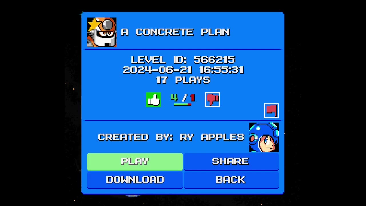 Mega Man Maker Level Highlight: "A Concrete Plan" by Ry Apples