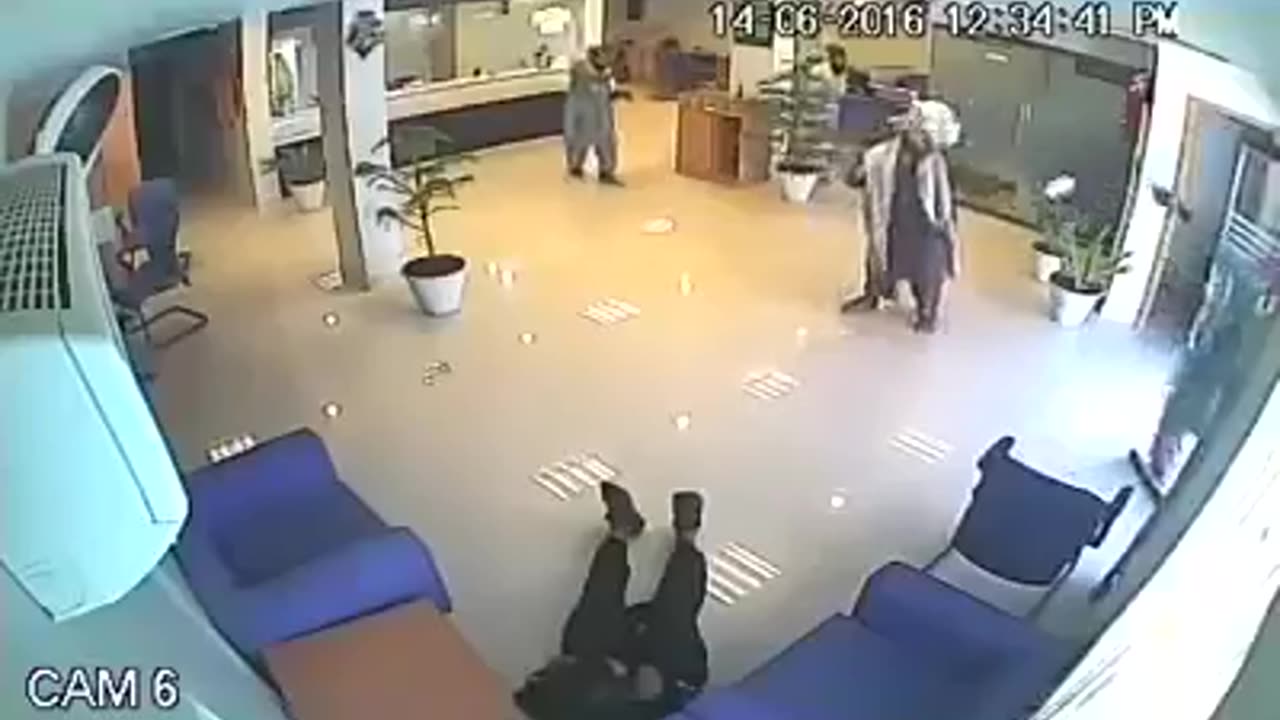 CCTV footage of bank from Pakistan