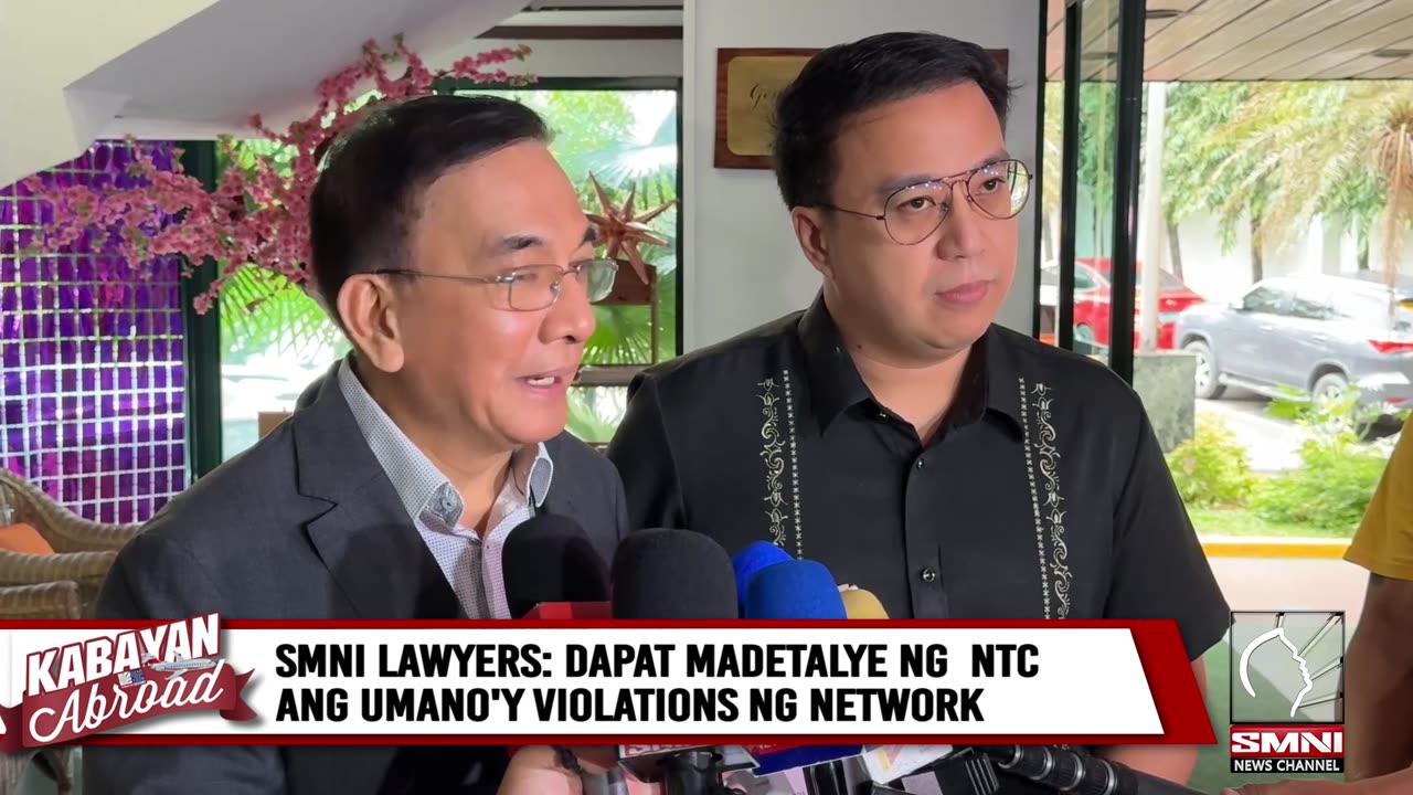 'Binigyang-diin ng mga abogado ng SMNI na dapat mailahad isa-isa ng NTC