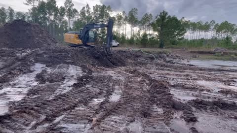 Pond excavation North Florida