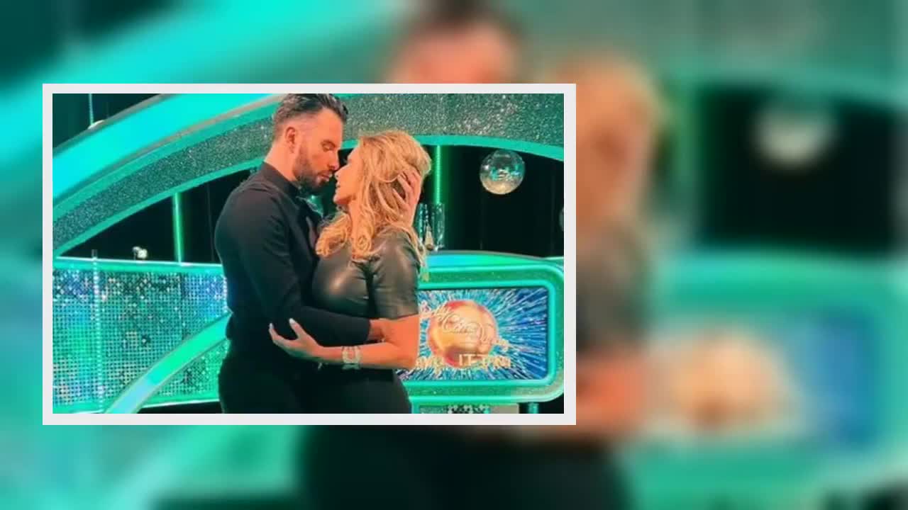 Carol Vorderman, 61, tries to 'snog' Rylan Clark, 34, as BBC s.t.a.r dons skintight dress