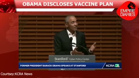 Obama talking about vaccine testing on voluntary populations