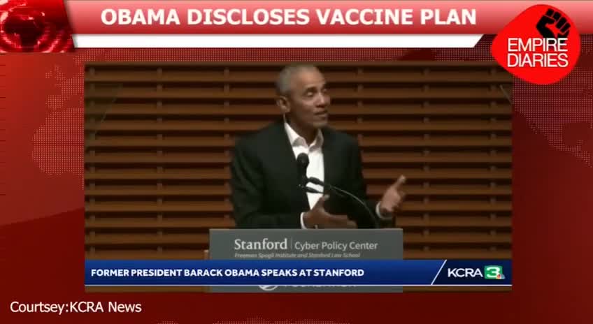 Obama talking about vaccine testing on voluntary populations