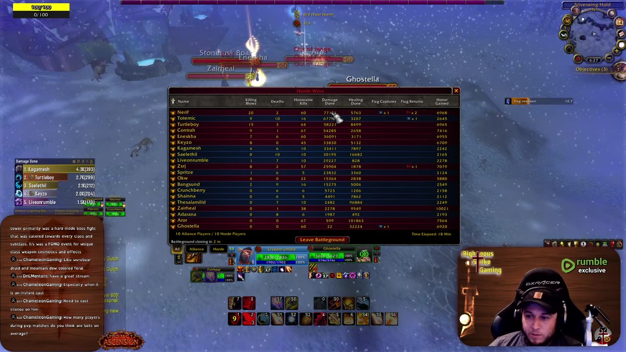 Project Ascension Classless WoW - Liveonrumble - First Day Verified by Rumble!!!