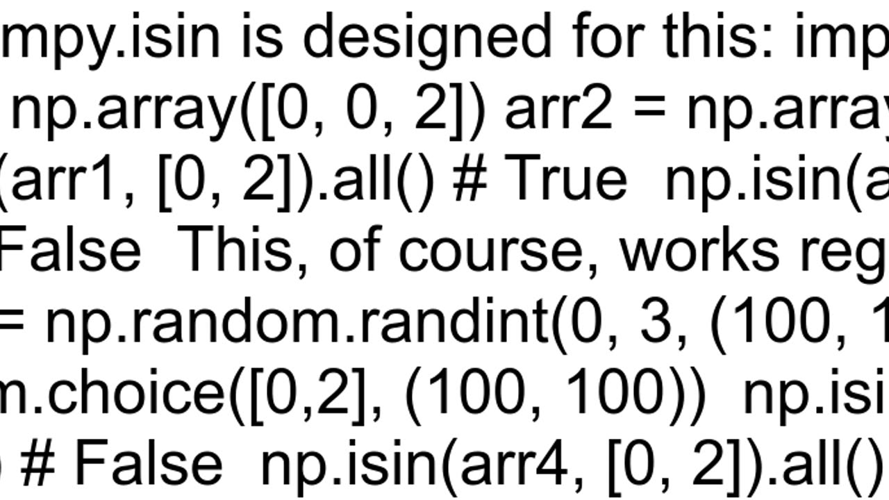 How to check If all elements in a NumPy array are either 0 or 2