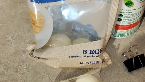 Eating Kroger Hard Cooked Peeled Eggs, Dbn, MI, 8/10/23