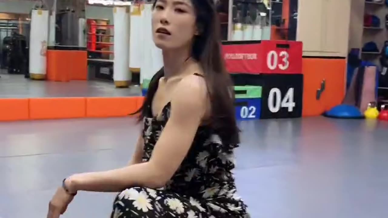 Girl fighting with man
