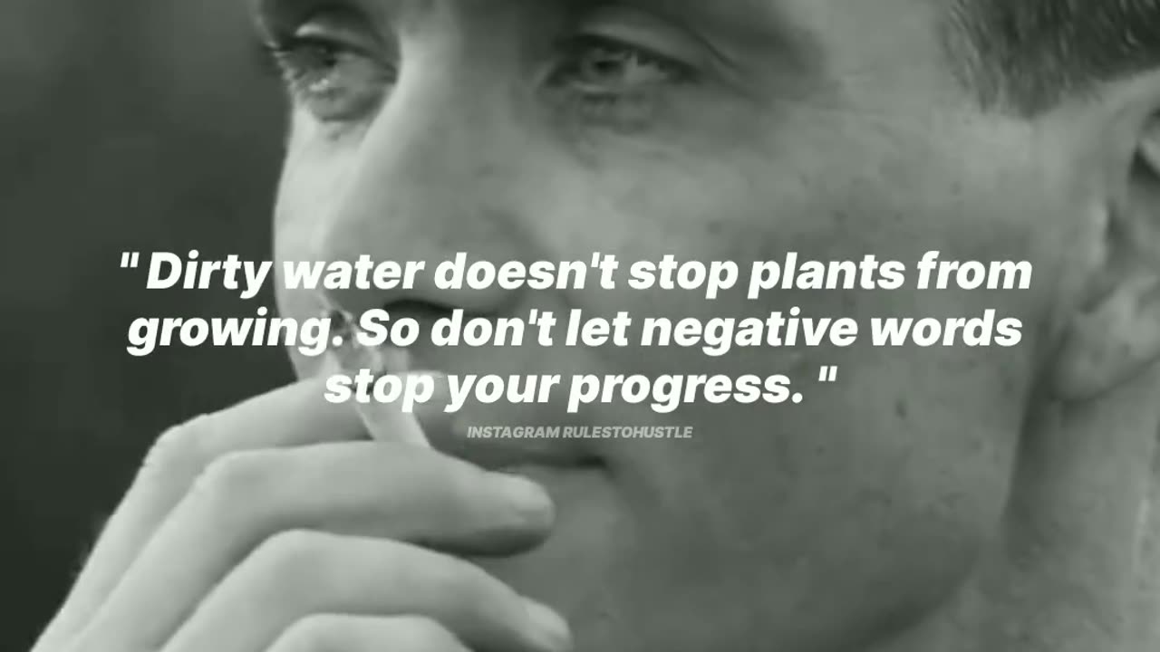 Dirty water doesn't stop plant growing