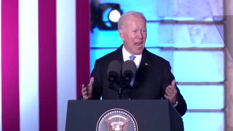 "Russia has strangled democracy" -Biden in Poland