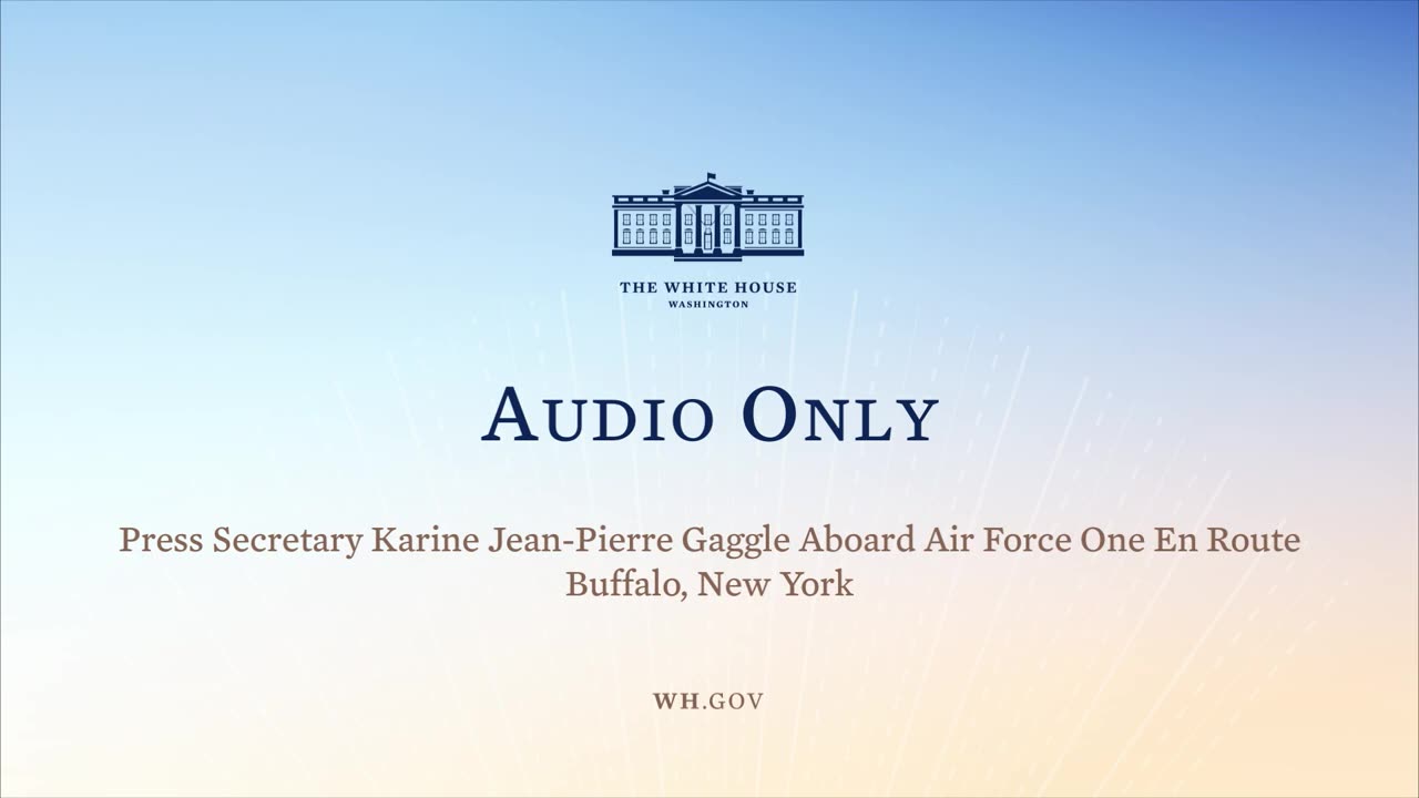 5-17-22 Press Secretary Karine Jean-Pierre Gaggle Aboard Air Force One En Route Buffalo, New York