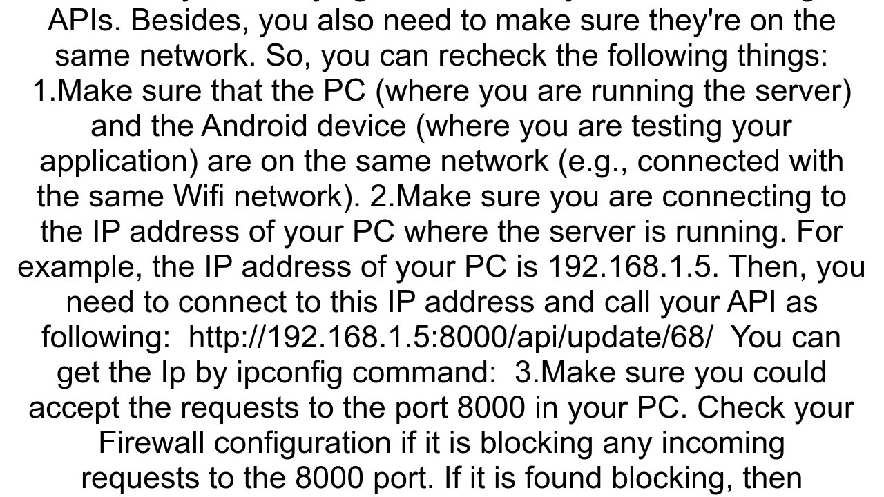 Maui app running on Android local device cannot connect to webapi running on localhost works on emu