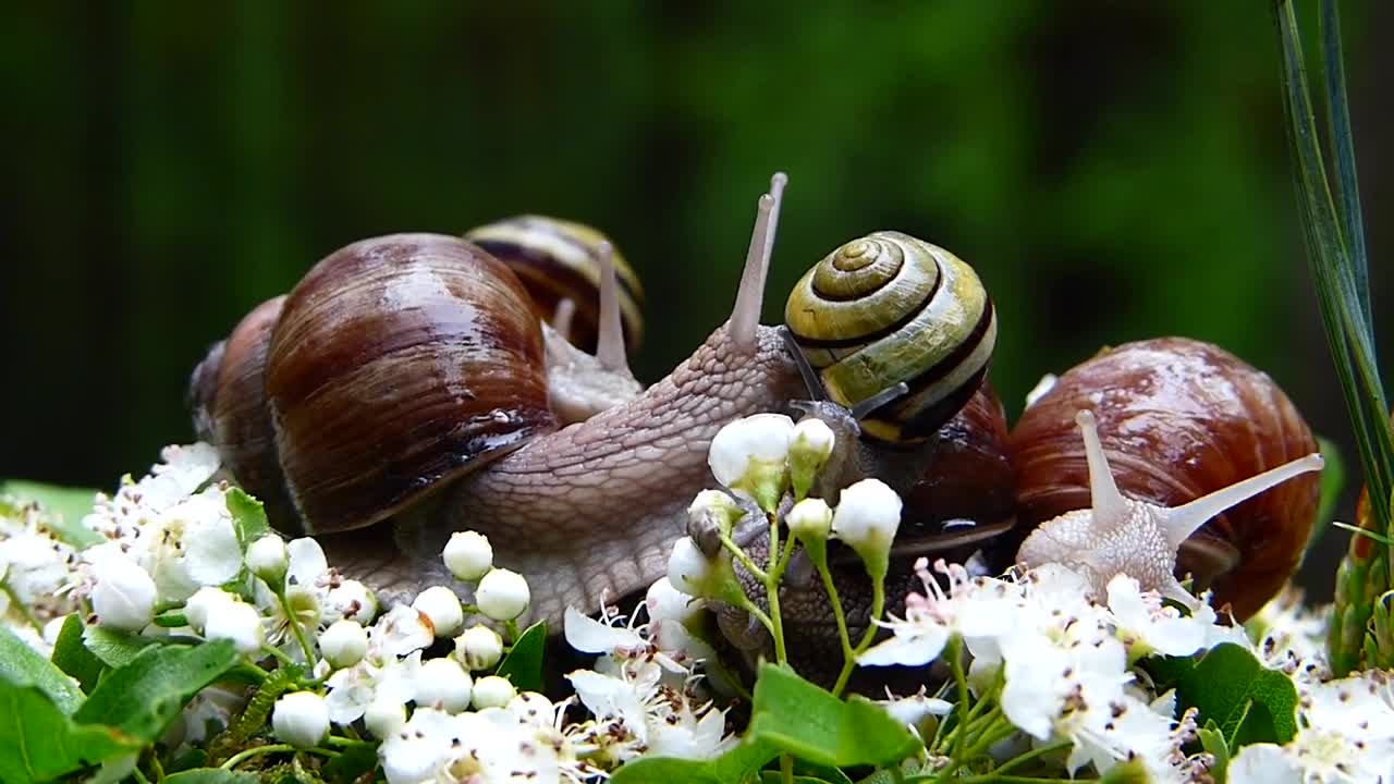 Nature Wstezyki Gajowe Molluscs Nature Music 🎶. Sound II Snails Flowers