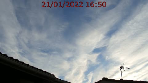 Live Chemtrails du 21.01.2022 en fin d'après-midi, dans les Alpes de Haute Provence