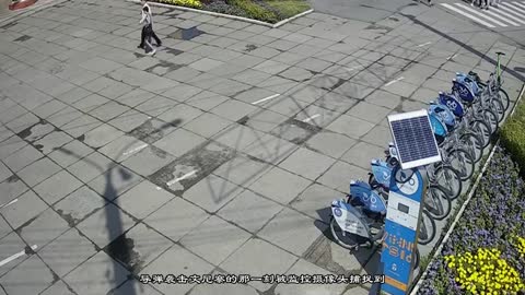 The moment of the missile strike on Vinnytsia was captured on surveillance cameras