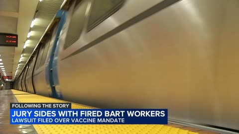 BART workers fired due to COVID vaccine mandate to get over $1M each, federal jury decides