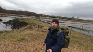 Riverside vlog while walking along a river. GoPro