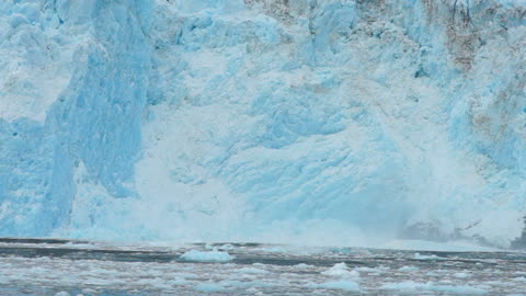 Glacier Calving Alaska USA