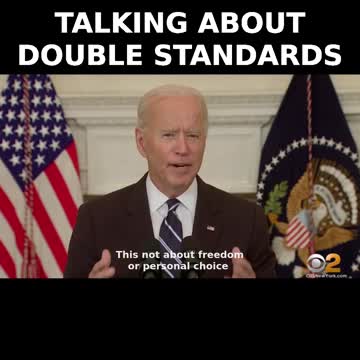 Kamala on abortions vs Biden on vaccines. Double standards!
