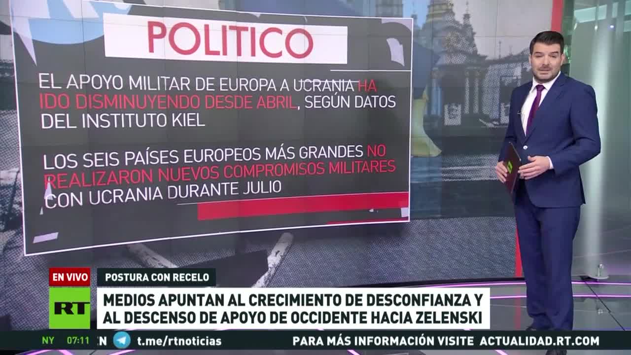 I media indicano la crescente sfiducia e il declino del sostegno occidentale al nazista sionista presidente pupazzo dell'Ucraina Zelensky che è pure ebreo,finanziato dagli USA e messo da loro dopo il colpo di stato di Euromaidan del 2014