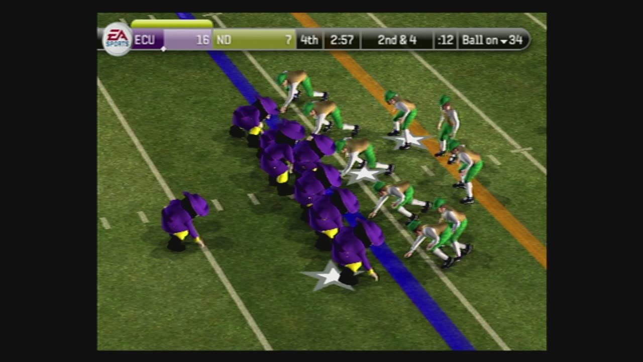 NCAA Football08 (Ps2) Pee Dee vs The Leprechaun Part4