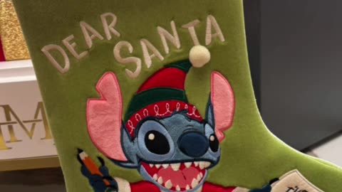 Disney Parks Stitch Christmas Stocking #shorts