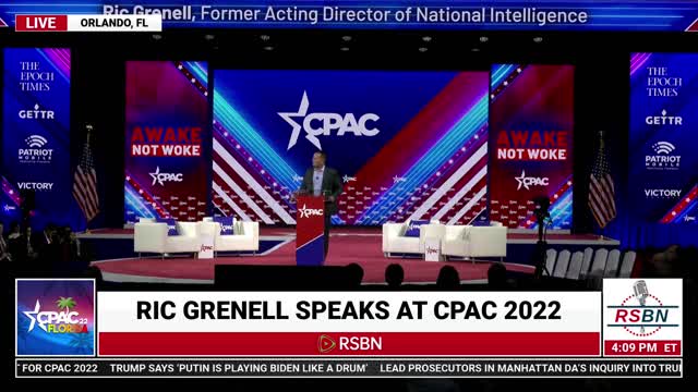 Ric Grenell Full Speech at CPAC 2022 in Orlando