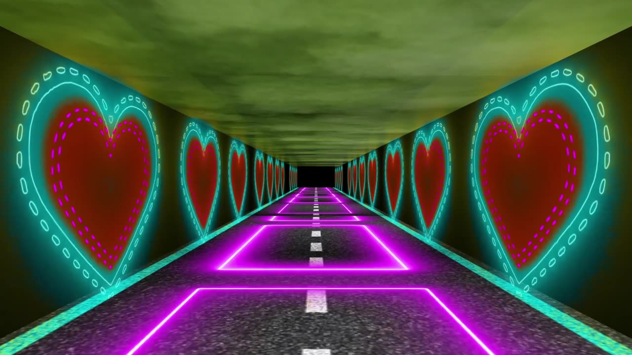 1065. Neon TUNNEL TREND VJ LOOP Ultra